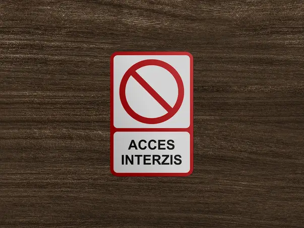 Sticker semnalistica personalizat rosu 4