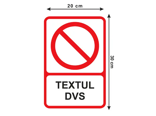 Sticker semnalistica personalizat rosu 5