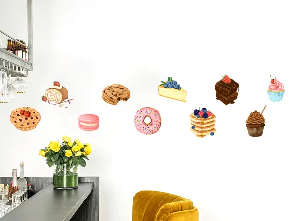 Stickere bucatarie prajituri simulare 1