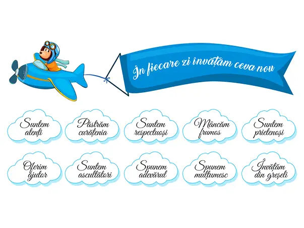 Stickere educative nori cu mesaje 6