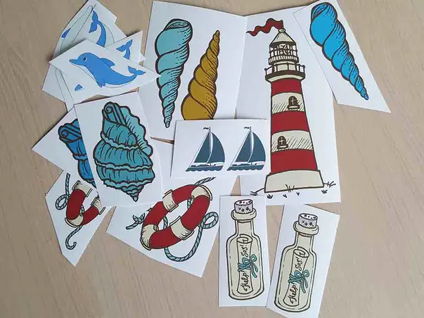 Stickere elemente marine vintage