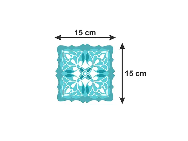 Stickere faianta model turcoaz