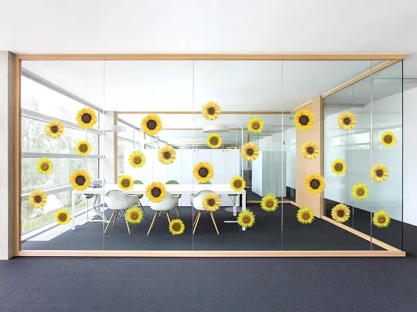 Stickere set 16 bucati floarea soarelui simulare 1