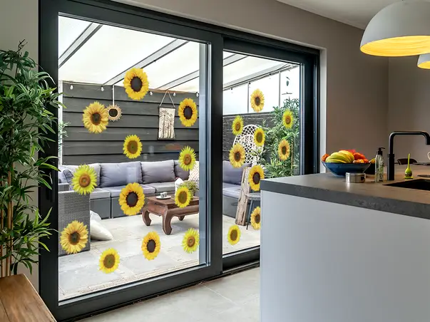 Stickere set 16 bucati floarea soarelui simulare 2