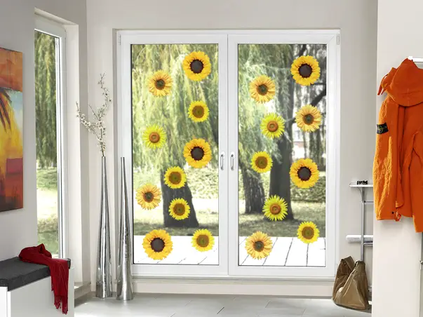 Stickere set 16 bucati floarea soarelui simulare 3