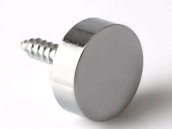 Surub cu cap crom pentru placi acrilice sau oglinzi