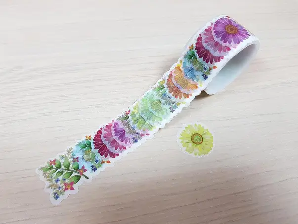 abtibilduri washi tape flori