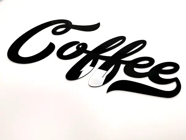 acril cafea poza 2 negru oglinda