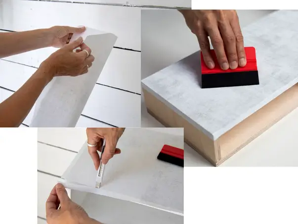 aplicare diy autocolant mobila