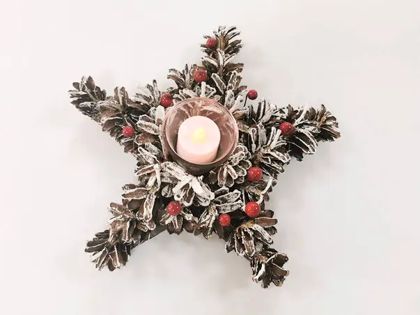 aranjament de masa stea pentru craciun