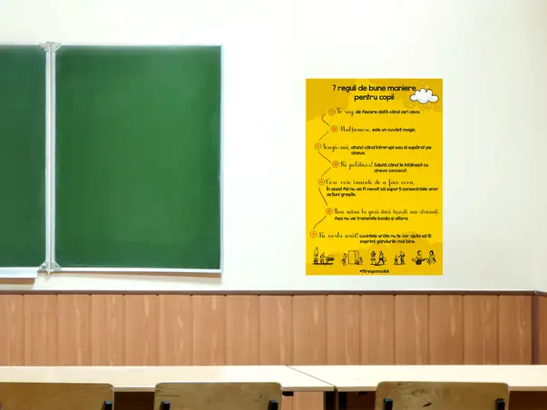 autocolant 7 reguli de bune maniere folina rola 63x90 2