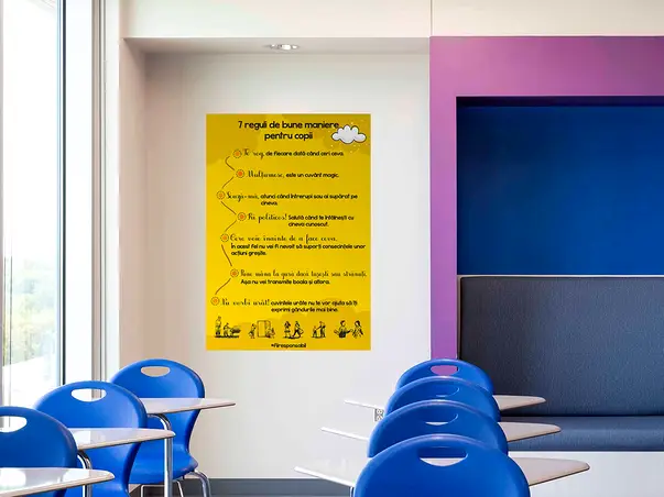 autocolant 7 reguli de bune maniere folina rola 63x90 4