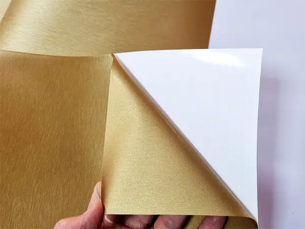 autocolant a4 brushed auriu metalic