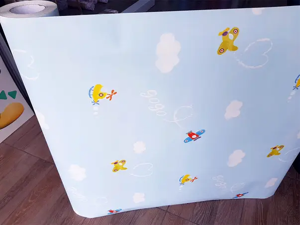 autocolant albastru cu aviaone