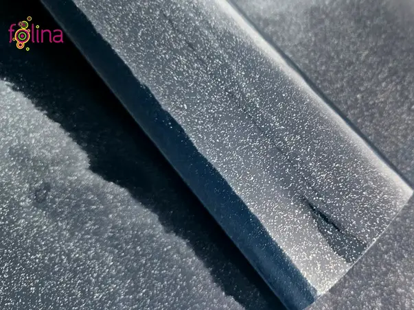 autocolant albastru inchis lucios cu insertii argintii