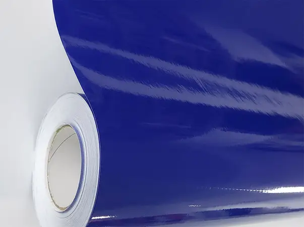 autocolant albastru lucios folina 100 cm latime 3506 3