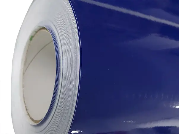 autocolant albastru lucios folina 100 cm latime 3506