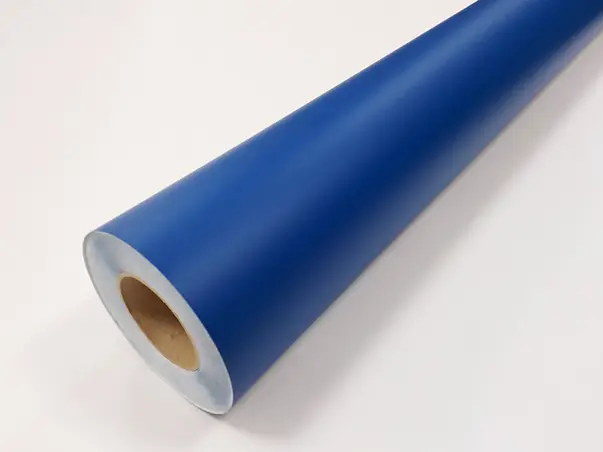 autocolant albastru mat