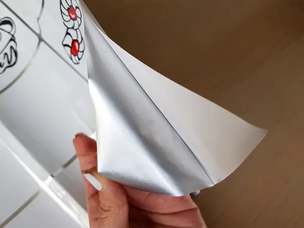 autocolant aluminiu imitatie faianta decorativa