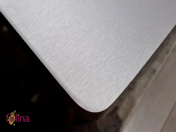 autocolant argintiu brushed folina