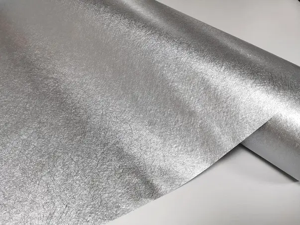 autocolant argintiu metalic 120 cm