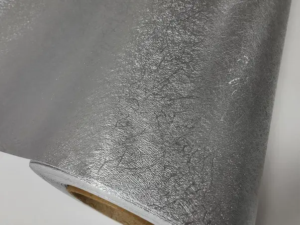 autocolant argintiu texturat fibre