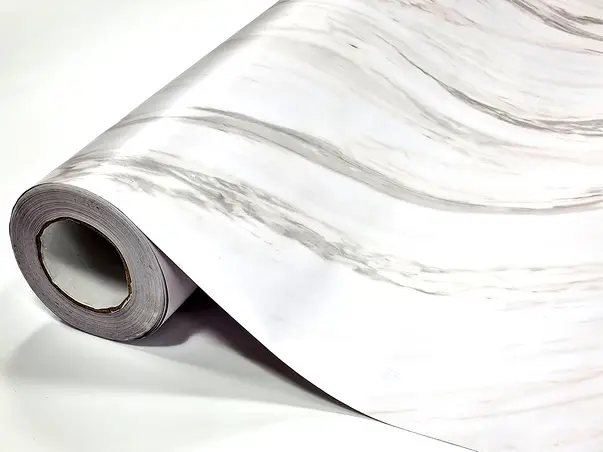 autocolant blat mobila imitatie marmura cu aspect mat