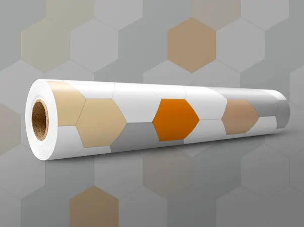 autocolant bucatarie hexagoane bej x2