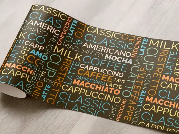 autocolant bucatarie model cafea