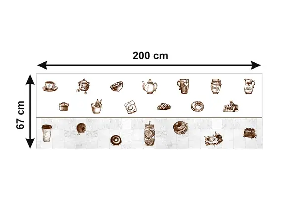 autocolant bucatarie ornamente vintage x1