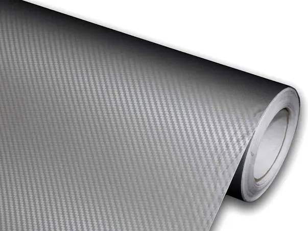 autocolant carbon 3D gri