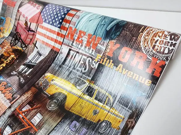 autocolant colaj new york