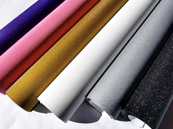 autocolant colorat cu sclipici