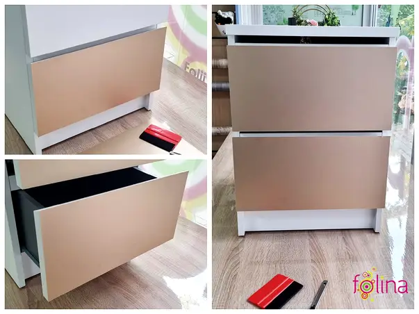 autocolant crem satinat