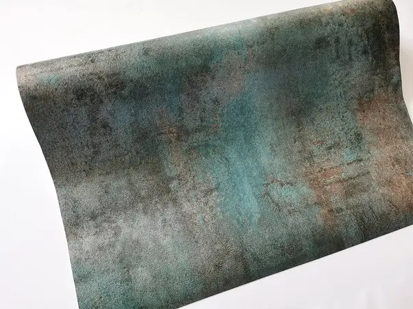 autocolant cu efect metalic turcoaz bronz