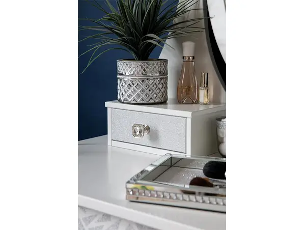 autocolant cu sclipici argintiu dcfix