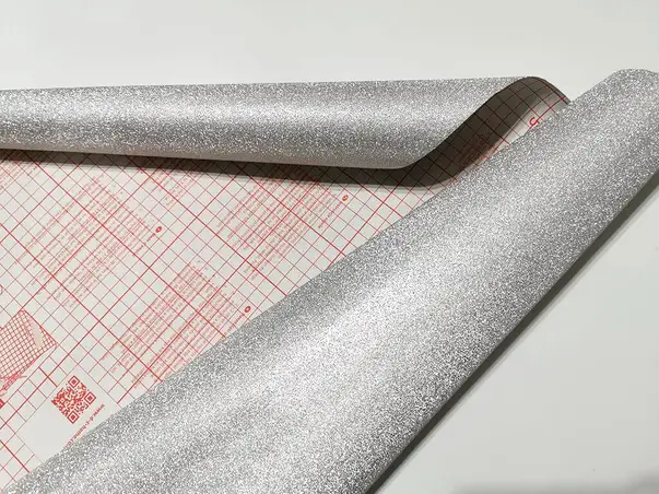 autocolant cu sclipici argintiu dcfix