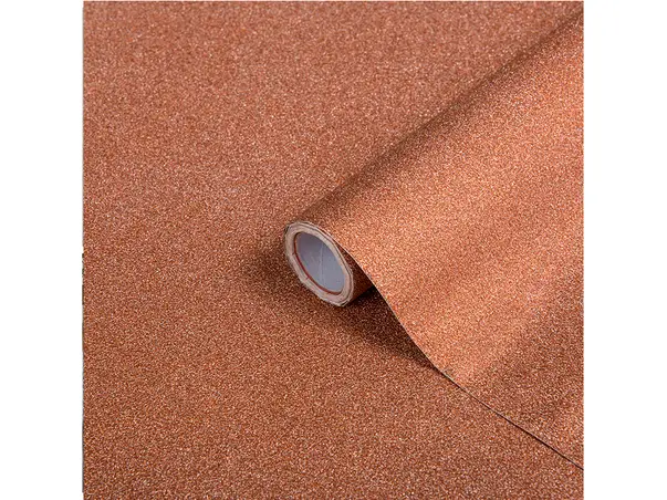 autocolant cu sclipici cupru