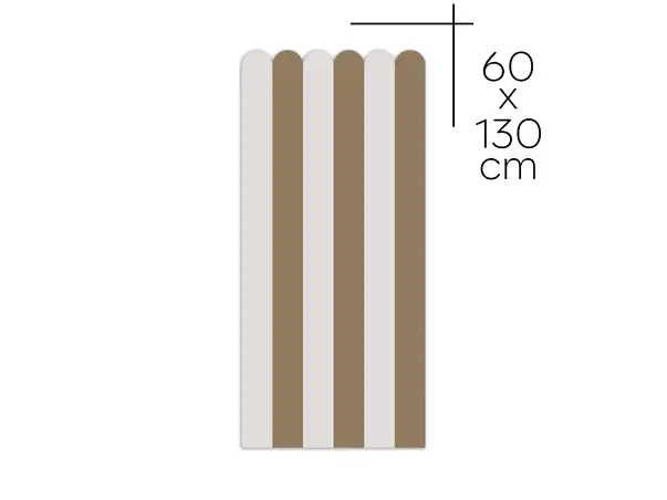 autocolant de perete in doua culori pentru camera copiilor model dungi maro bej folina s01