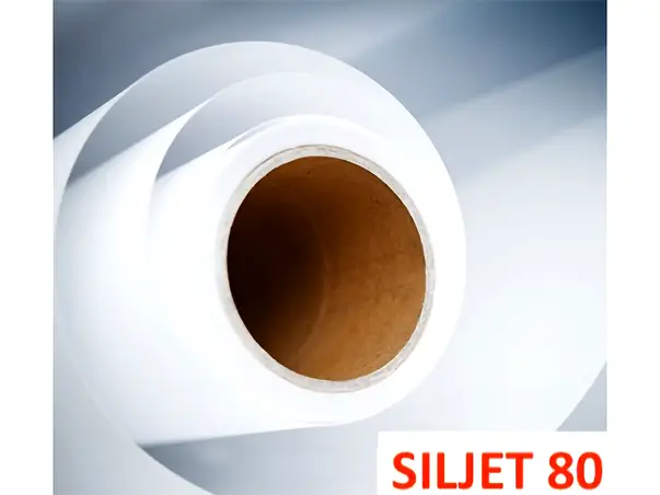 autocolant de print siljet 80 alb mat 1