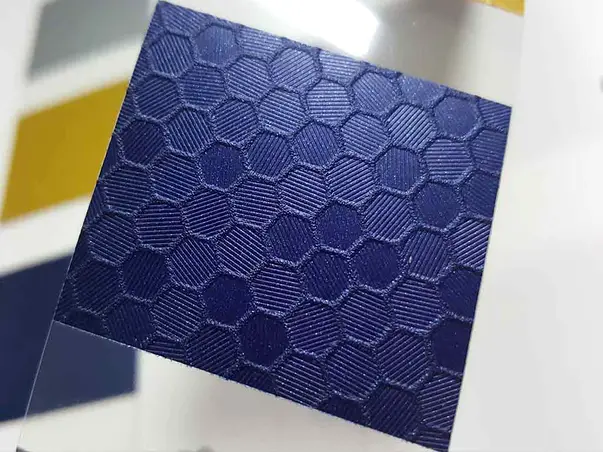 autocolant decorativ albastru Honeycomb
