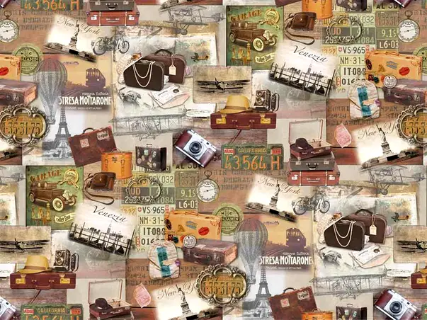 autocolant decorativ colaj retro