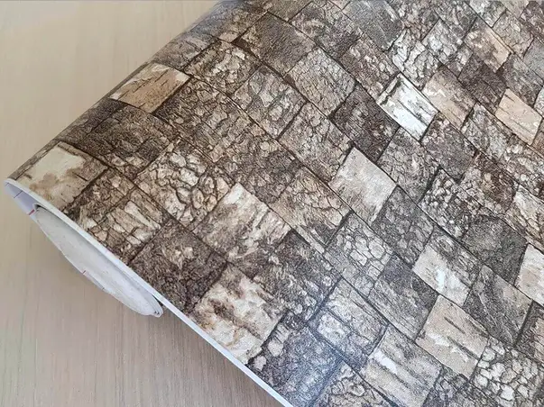 autocolant decorativ cuburi lemn