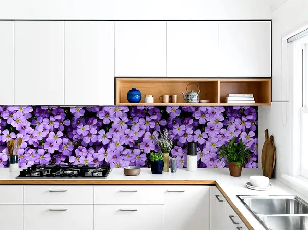 autocolant decorativ flori violet