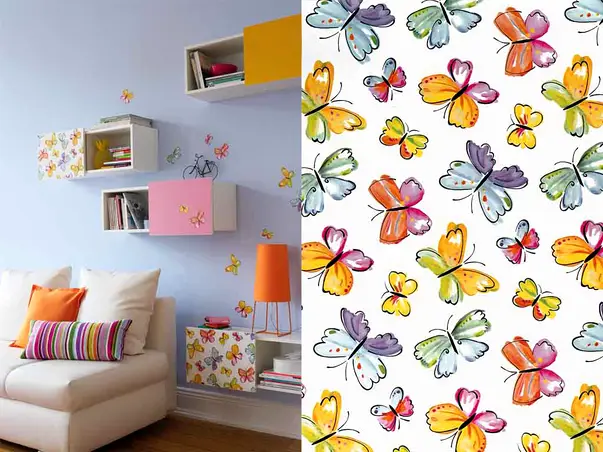 autocolant decorativ fluturi