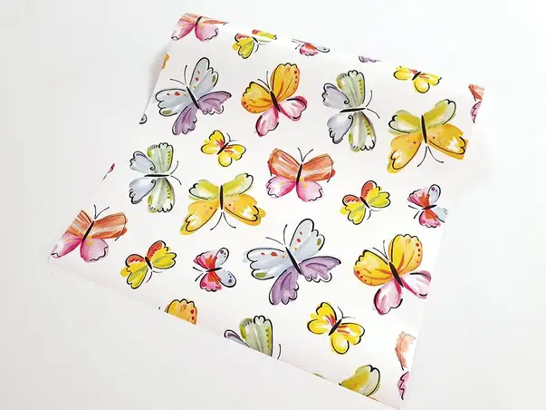 autocolant decorativ fluturi colorati