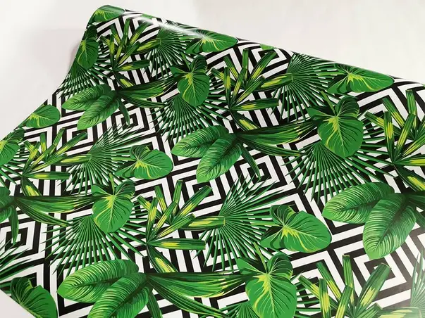 autocolant decorativ folina frunze palmier 100 cm latime