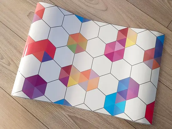 autocolant decorativ hexagoane