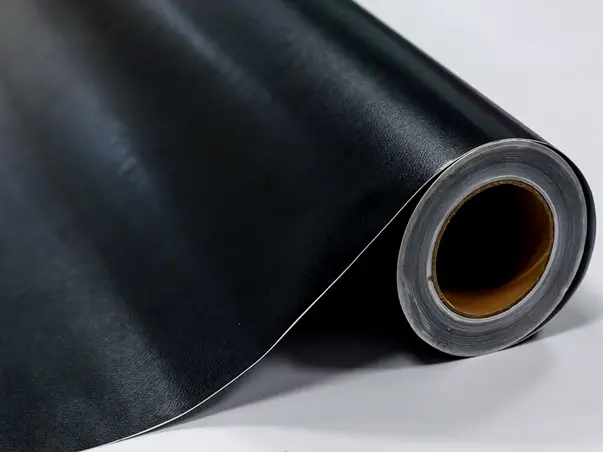 autocolant decorativ imitatie piele neagra