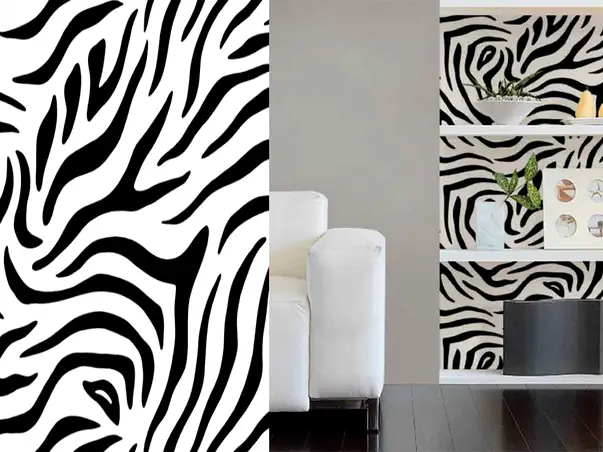 autocolant decorativ imprimeu zebra